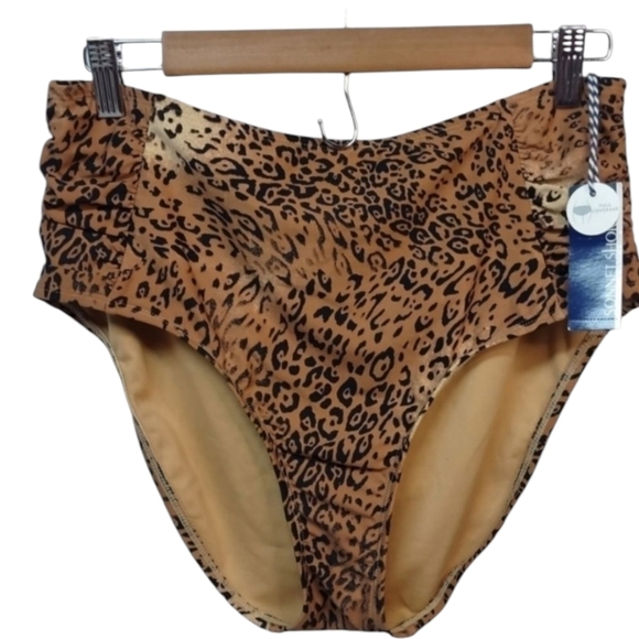 Sonnet Shores Other - Sonnet Shores Animal Print High-rise Full Coverage Bikini Bottom Size 12 NWT